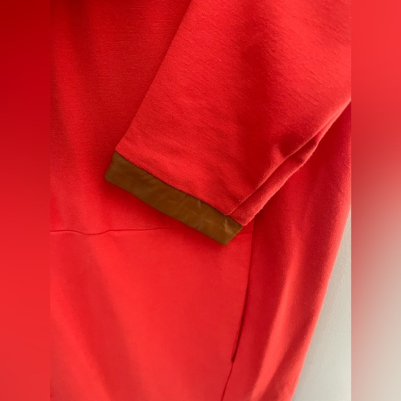 Lord & Taylor leather accent pocket dress - Picture 3 of 7